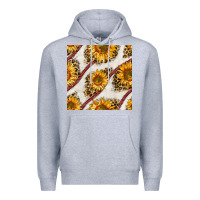 Heather Grey baseball sunflowers and leopard seamless pattern Premium Hoodie - BundleAndBundleShop