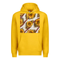 Lemon baseball sunflowers and leopard seamless pattern Premium Hoodie - BundleAndBundleShop