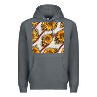 Rock baseball sunflowers and leopard seamless pattern Premium Hoodie - BundleAndBundleShop