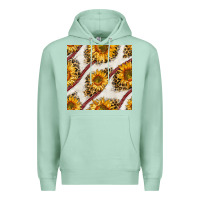 Seafoam baseball sunflowers and leopard seamless pattern Premium Hoodie - BundleAndBundleShop