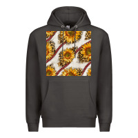 Smoke baseball sunflowers and leopard seamless pattern Premium Hoodie - BundleAndBundleShop