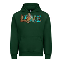 Forest Green owl love Urban Hoodie - BarkalooDesign