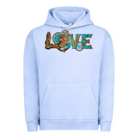 Pigment Grape Ice owl love Urban Hoodie - BarkalooDesign