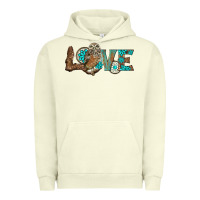 Pigment Pistachio owl love Urban Hoodie - BarkalooDesign
