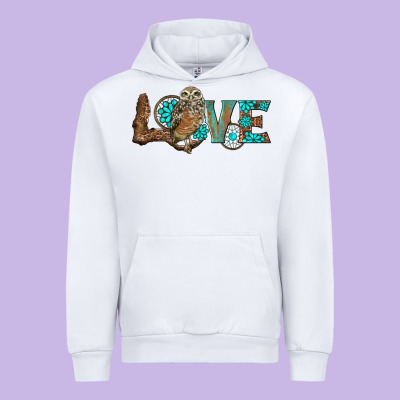 Owl Love Urban Hoodie Designed By Barkaloodesign