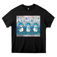 Black snowman winter Heavy Core Tee - JahusDesignShop