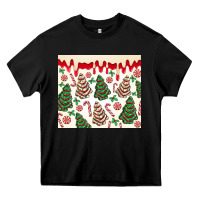 Black christmas tree cakes Heavy Core Tee - MaliasSmallBusiness