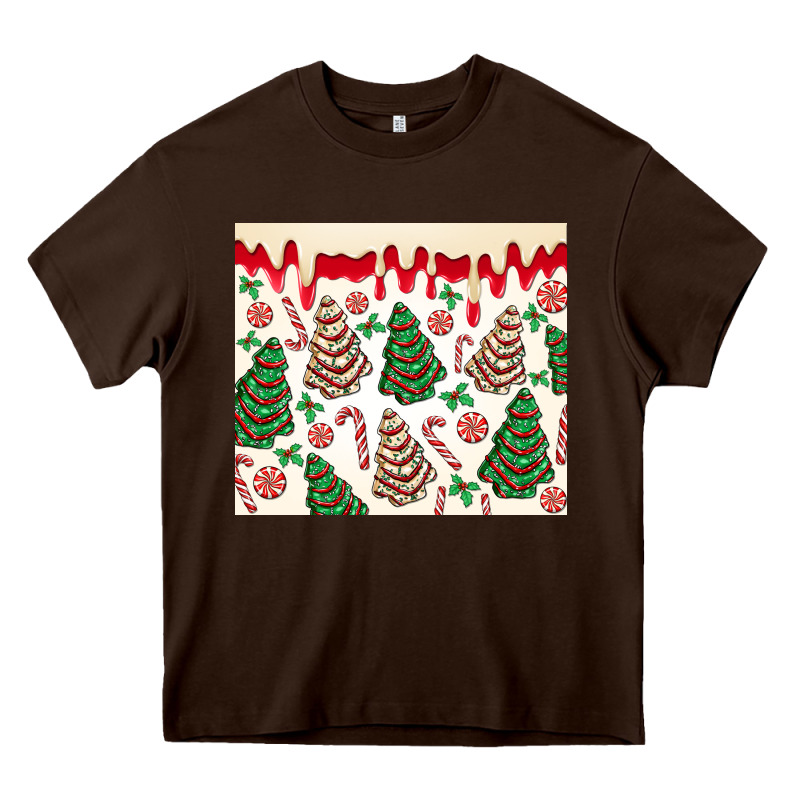 Christmas Tree Cakes Heavy Core Tee by MaliasSmallBusiness | Teevron