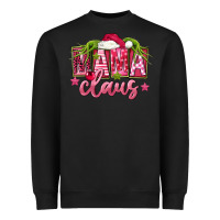 Black Pink Christmas Mama Claus Heavyweight Sweatshirt - FaDigitalArtStudio