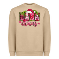 Mushroom Pink Christmas Mama Claus Heavyweight Sweatshirt - FaDigitalArtStudio