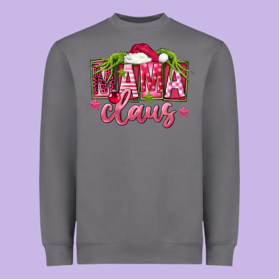 Pink Christmas Mama Claus Heavyweight Sweatshirt Designed By Fadigitalartstudio