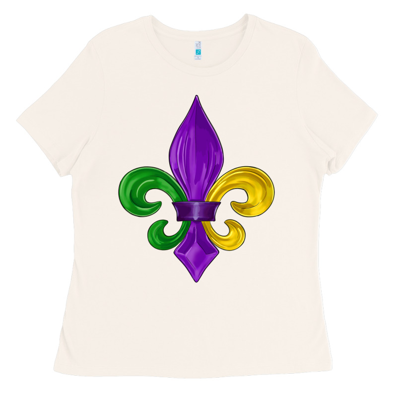 Mardi Gras Fleur De Lis Ladies Tee by LillyAllenDesigns | Teevron
