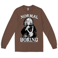 Chestnut Limited Edition Grandma Addams (Frump)- Normal Is Boring Long Sleeve Tee - tuanDangUi