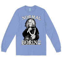 Colony Blue Limited Edition Grandma Addams (Frump)- Normal Is Boring Long Sleeve Tee - tuanDangUi