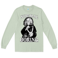 Matcha Limited Edition Grandma Addams (Frump)- Normal Is Boring Long Sleeve Tee - tuanDangUi