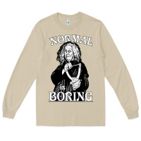 Mushroom Limited Edition Grandma Addams (Frump)- Normal Is Boring Long Sleeve Tee - tuanDangUi