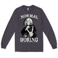 Smoke Limited Edition Grandma Addams (Frump)- Normal Is Boring Long Sleeve Tee - tuanDangUi