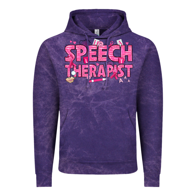 Breast Cancer Speech Therapist Vintage Hoodie by texasbilliewilder | Teevron