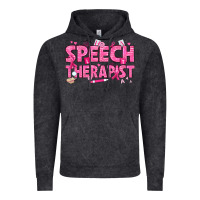 Vintage Black breast cancer speech therapist Vintage Hoodie - texasbilliewilder