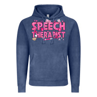 Vintage Denim breast cancer speech therapist Vintage Hoodie - texasbilliewilder
