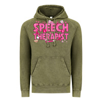 Vintage Olive breast cancer speech therapist Vintage Hoodie - texasbilliewilder
