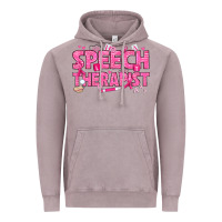 Vintage Zinc breast cancer speech therapist Vintage Hoodie - texasbilliewilder