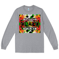 Heather Grey no sugar no cream black tumbler Long Sleeve Tee - CowGirlArtShop