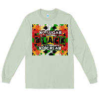 Matcha no sugar no cream black tumbler Long Sleeve Tee - CowGirlArtShop