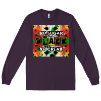 Plum no sugar no cream black tumbler Long Sleeve Tee - CowGirlArtShop