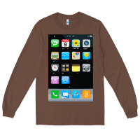 Chestnut cell phone smartphone mobile app halloween costume Long Sleeve Tee - tuanDangUi