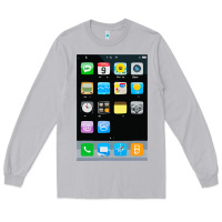 Cell Phone Smartphone Mobile App Halloween Costume Long Sleeve Tee | Teevron
