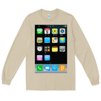 Mushroom cell phone smartphone mobile app halloween costume Long Sleeve Tee - tuanDangUi