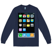 Navy cell phone smartphone mobile app halloween costume Long Sleeve Tee - tuanDangUi