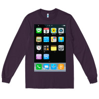 Plum cell phone smartphone mobile app halloween costume Long Sleeve Tee - tuanDangUi
