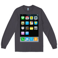 Smoke cell phone smartphone mobile app halloween costume Long Sleeve Tee - tuanDangUi