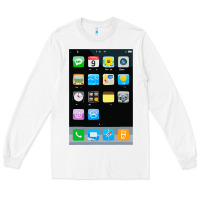 White cell phone smartphone mobile app halloween costume Long Sleeve Tee - tuanDangUi