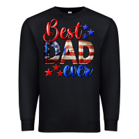 Black Best Dad Ever Premium Sweatshirt - LillyAllenDesigns