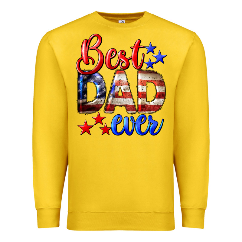 Best Dad Ever Premium Sweatshirt by LillyAllenDesigns | Teevron