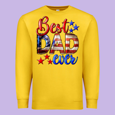 Best Dad Ever Premium Sweatshirt Designed By Lillyallendesigns