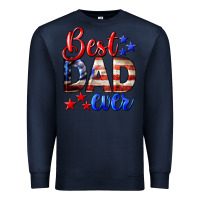 Navy Best Dad Ever Premium Sweatshirt - LillyAllenDesigns