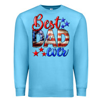 Ocean Blue Best Dad Ever Premium Sweatshirt - LillyAllenDesigns