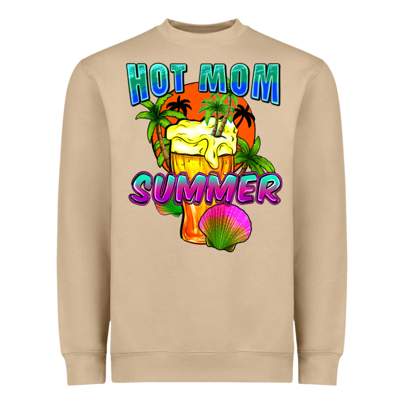 Hot Mom Summer Mother's Day Heavyweight Sweatshirt by FaDigitalArtStudio | Teevron