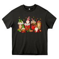 Asphalt Christmas gnomes coffee cups Heavy Core Tee - MaliasSmallBusiness