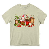 Mossy Christmas gnomes coffee cups Heavy Core Tee - MaliasSmallBusiness