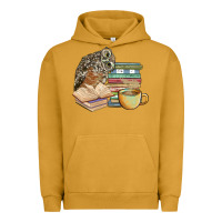 Pigment Peanut Butter owl and books Urban Hoodie - BarkalooDesign