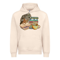 Sandshell owl and books Urban Hoodie - BarkalooDesign