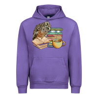 Tulip owl and books Urban Hoodie - BarkalooDesign