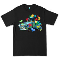 Black autism truck Premium Tee - LillyAllenDesigns