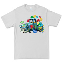 Dove Grey autism truck Premium Tee - LillyAllenDesigns