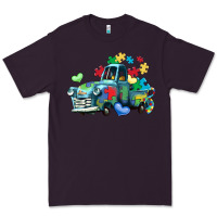 Plum autism truck Premium Tee - LillyAllenDesigns